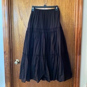 Black layered skirt